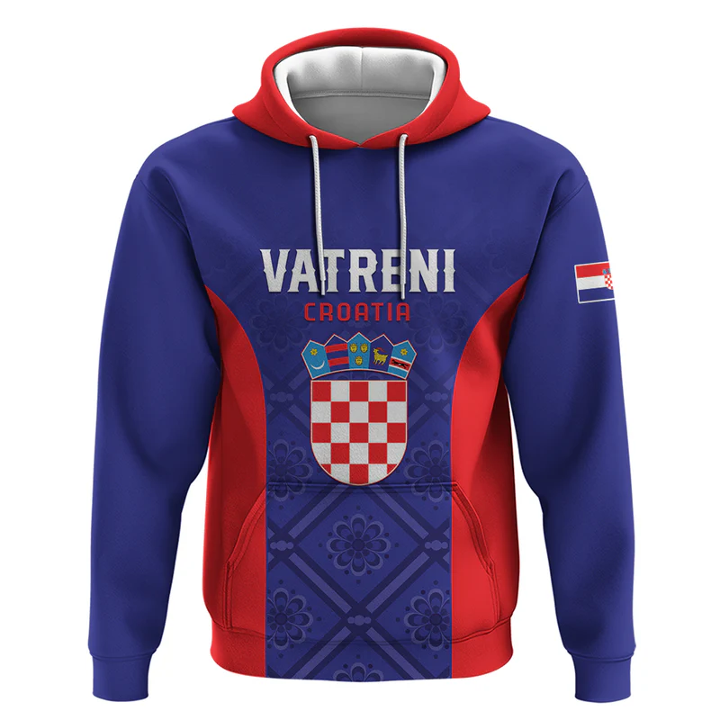 Personalized Croatia Football Hoodie Hrvatska Vatreni