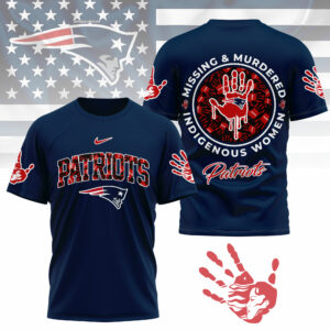 New England Patriots MMIW Awareness - NFL Premium Shirt - Navy