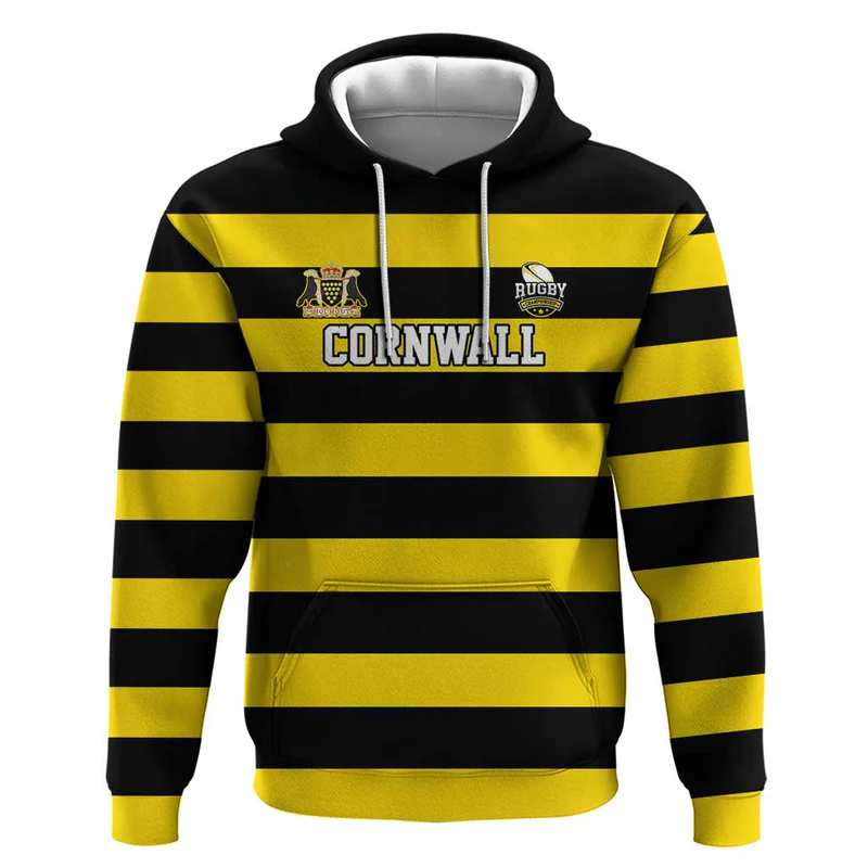 Custom Cornwall Rugby Hoodie One and All