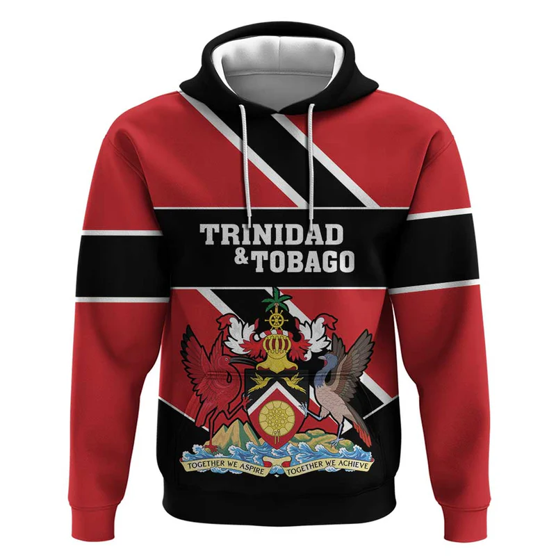 Custom Trinidad and Tobago Hoodie Together We Aspire Together We Achieve