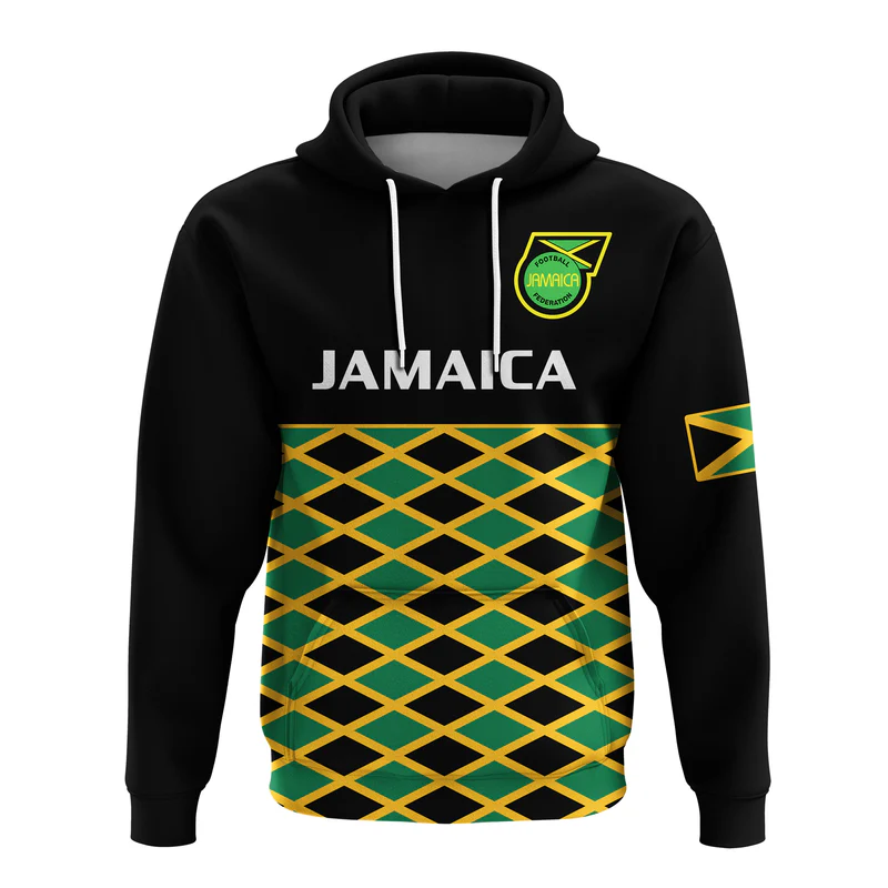 Jamaica Football Hoodie Reggae Girlz Cup Of Nations Ver.01