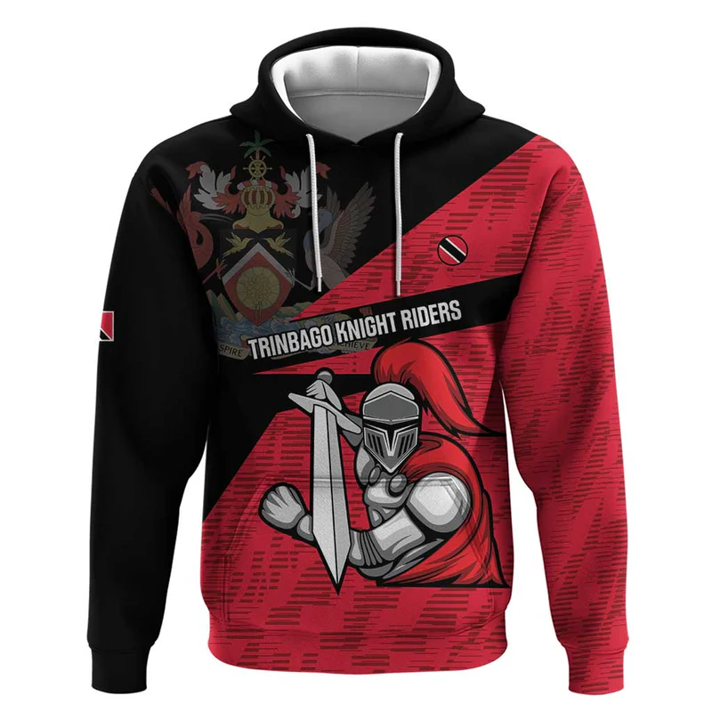 Custom Trinidad and Tobago Cricket Knight Riders Hoodie Go Trinbago