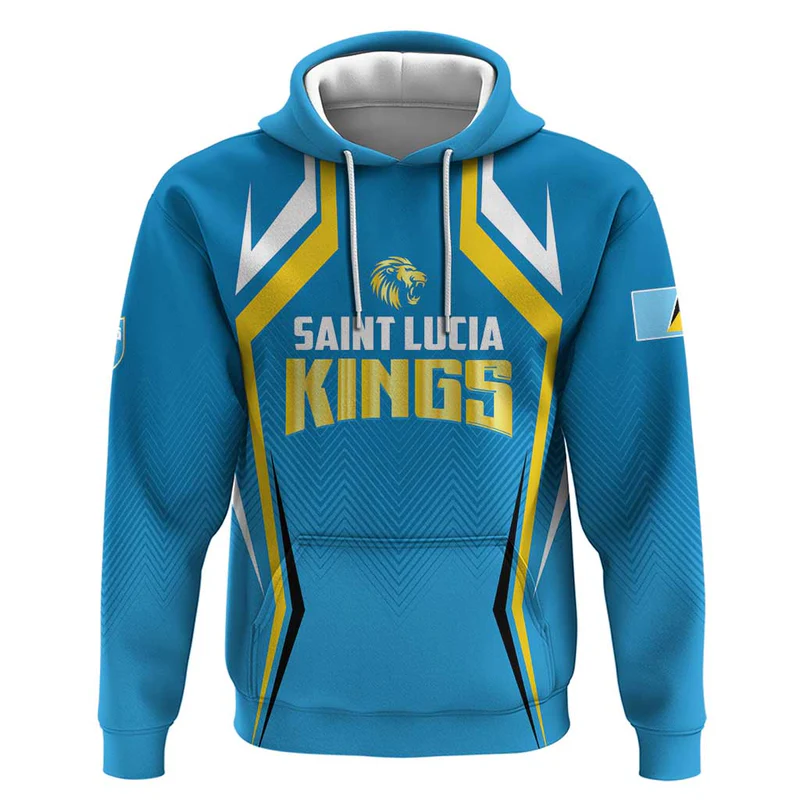Custom Saint Lucia Cricket Hoodie St Lucia Stars Champions