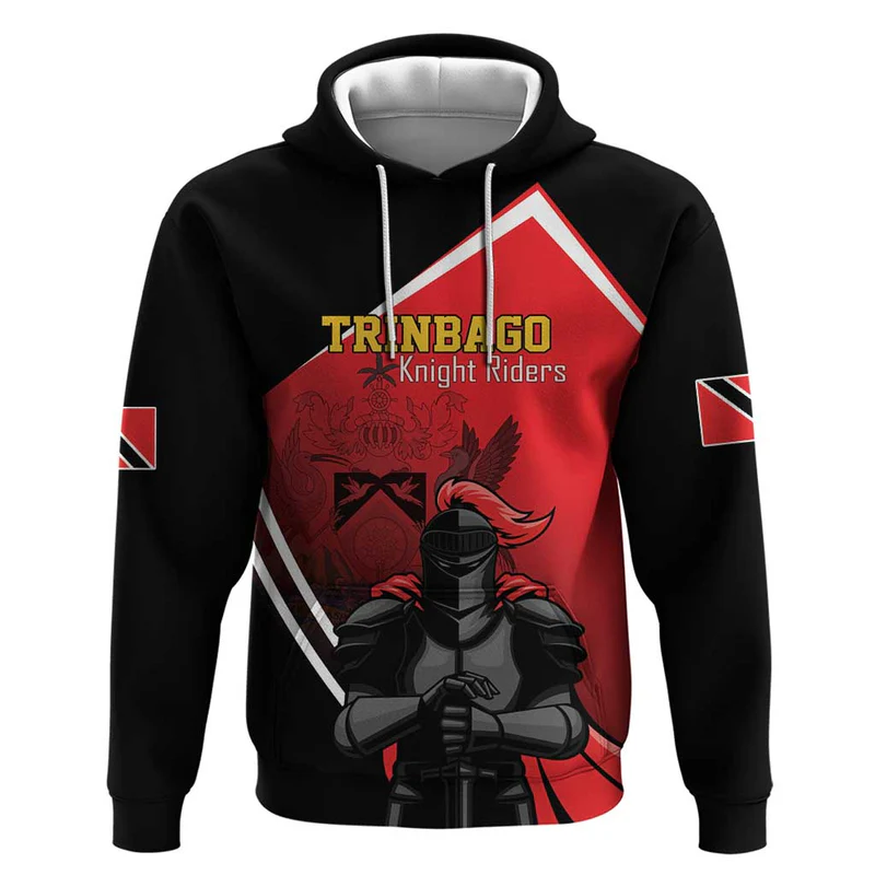 Custom Trinidad and Tobago Cricket Knight Riders Hoodie Go Champion