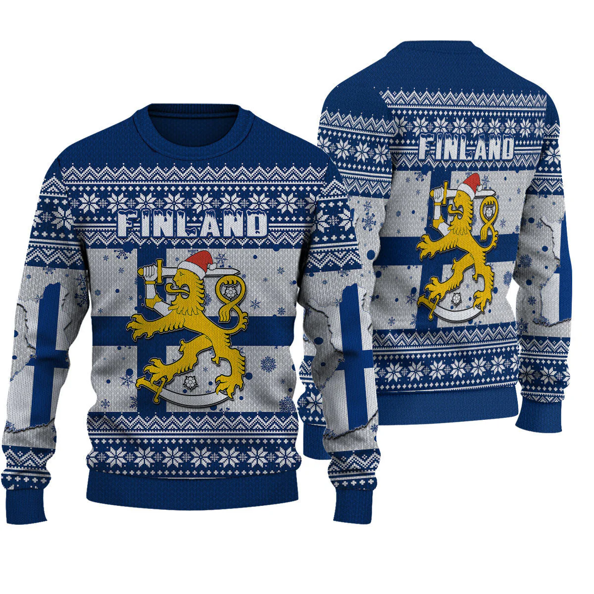 Ugly Sweater Finland Christmas Knitted Sweater