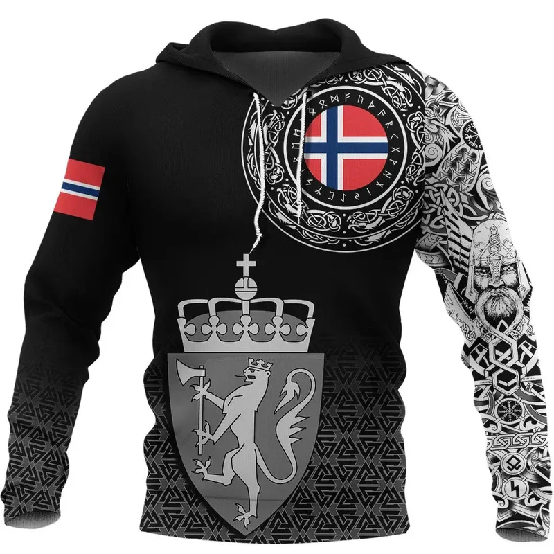 Viking Hoodie Norway Coat Of Arms