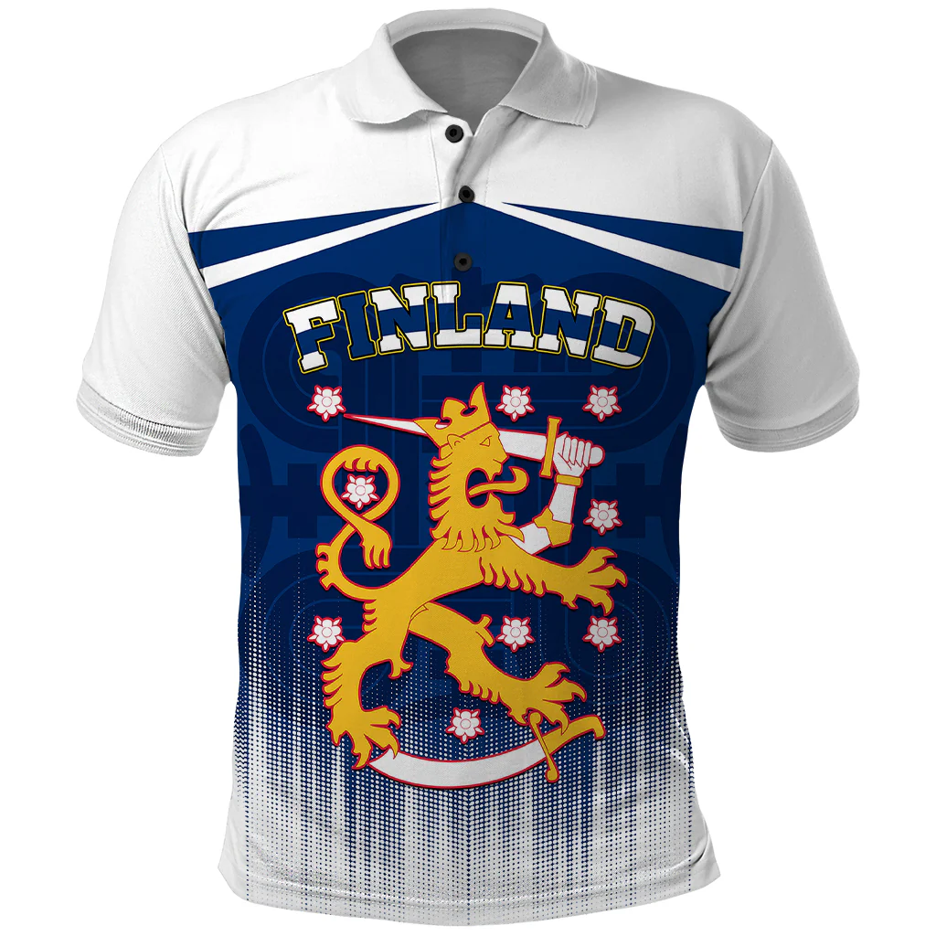 Finland Polo Shirt Coat Of Arms Mix Hannunvaakuna