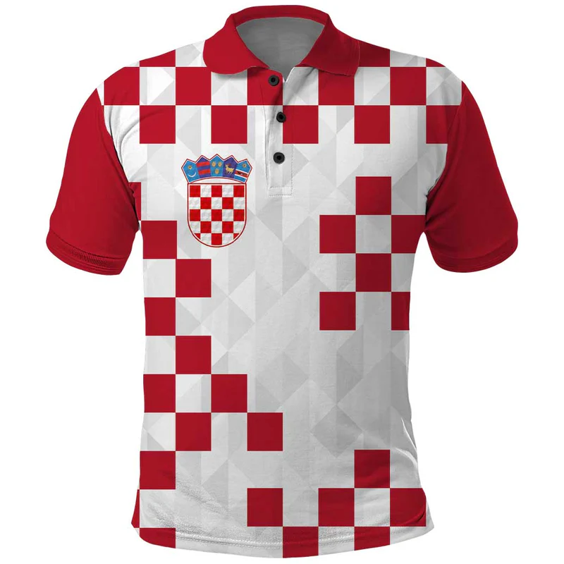 Custom Croatia Football Go Champion Polo Shirt
