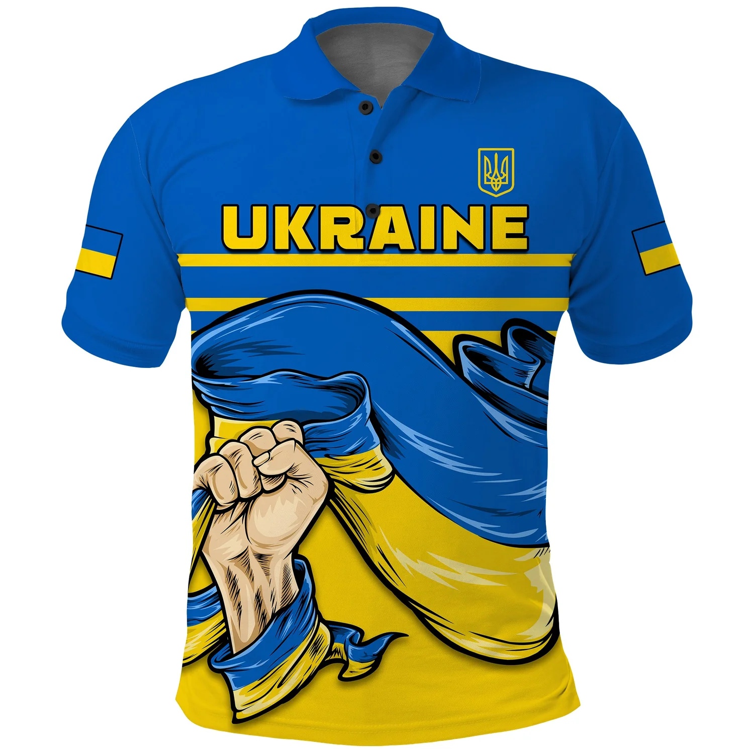 Ukraine Polo Shirt Strong Ukrainian