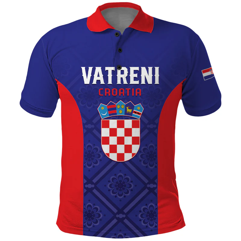 Personalized Croatia Football Polo Shirt Hrvatska Vatreni