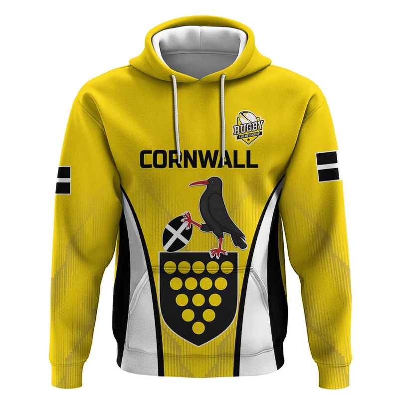 Custom Cornwall Rugby Hoodie One and All