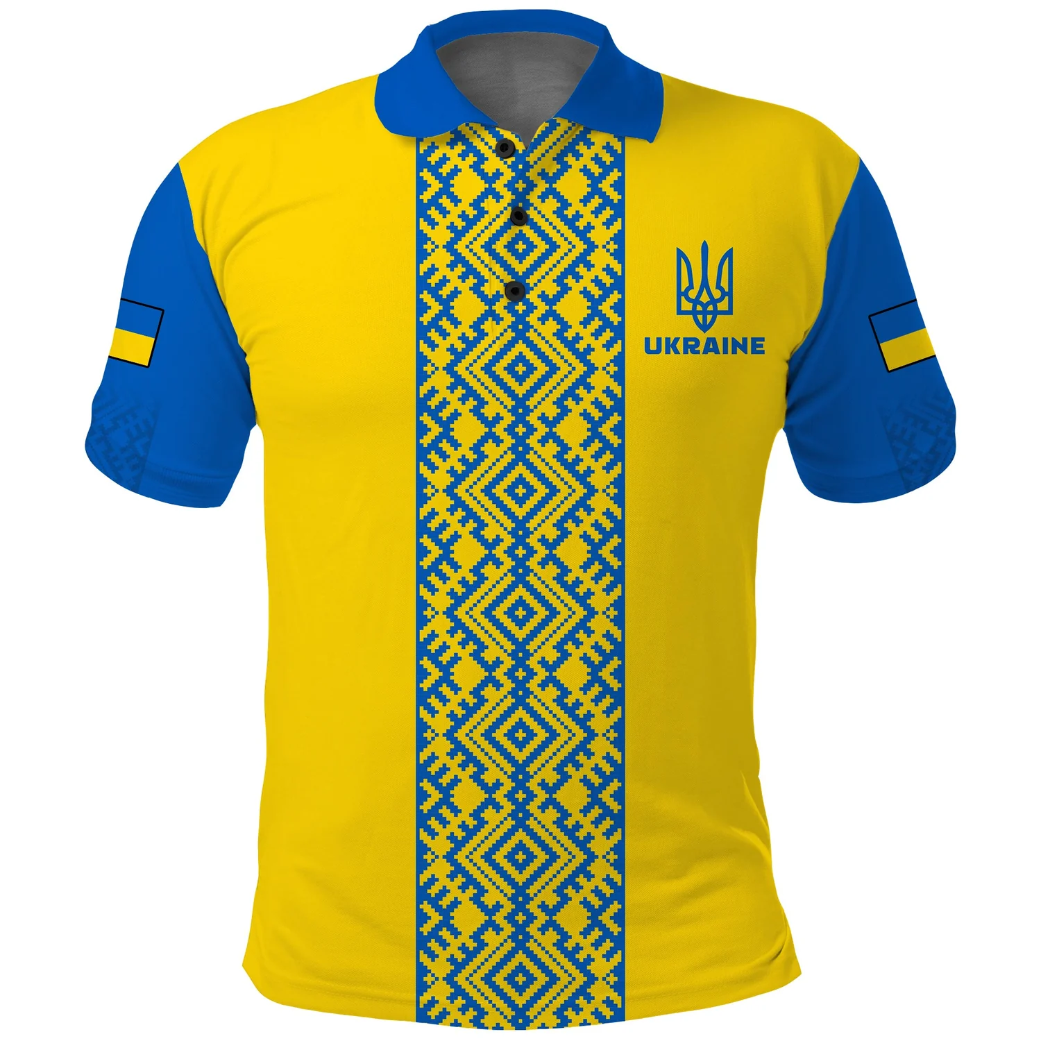 Custom Ukraine Polo Shirt Ukrainian Pattern