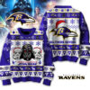 Baltimore Ravens x Star Wars Ugly Christmas Sweater - Knitted Sweater- Buy 2 Get 1 Free