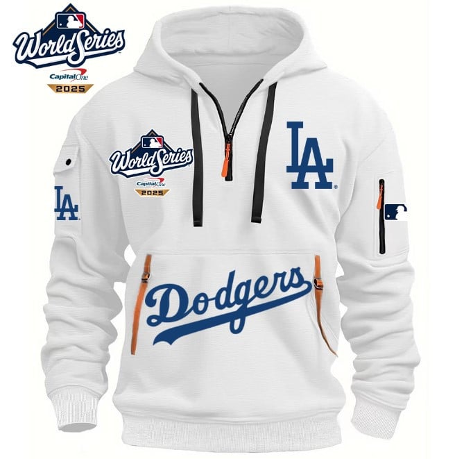Champion Los Angeles Dodgers Quarter Zipper Hoodie