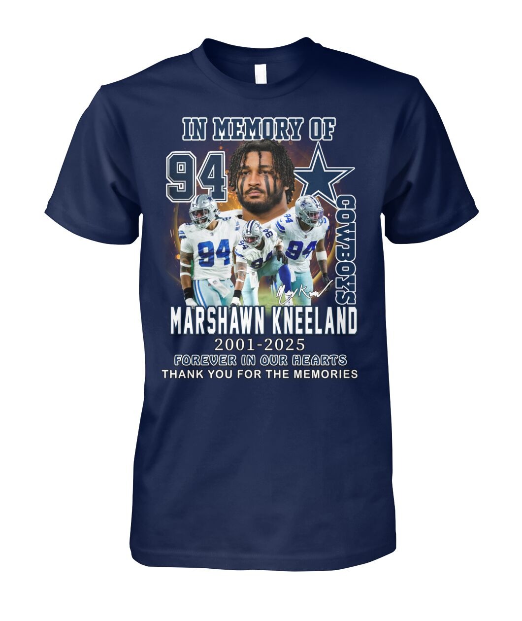Limited Edition - Never Forgotten Marshawn Kneeland - NFL Premium Shirt