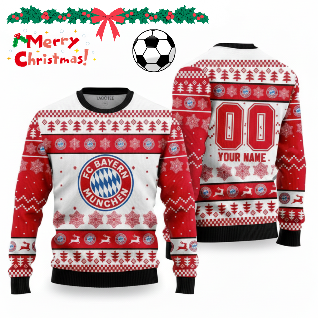 Bayern München Football Christmas Ugly Sweaters