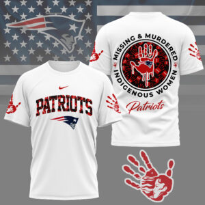 New England Patriots MMIW Awareness - NFL Premium Shirt - White