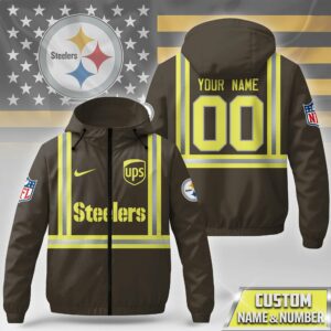 Pittsburgh Steelers NFL - UPS Driver Premium Safety Windbreaker Jacket