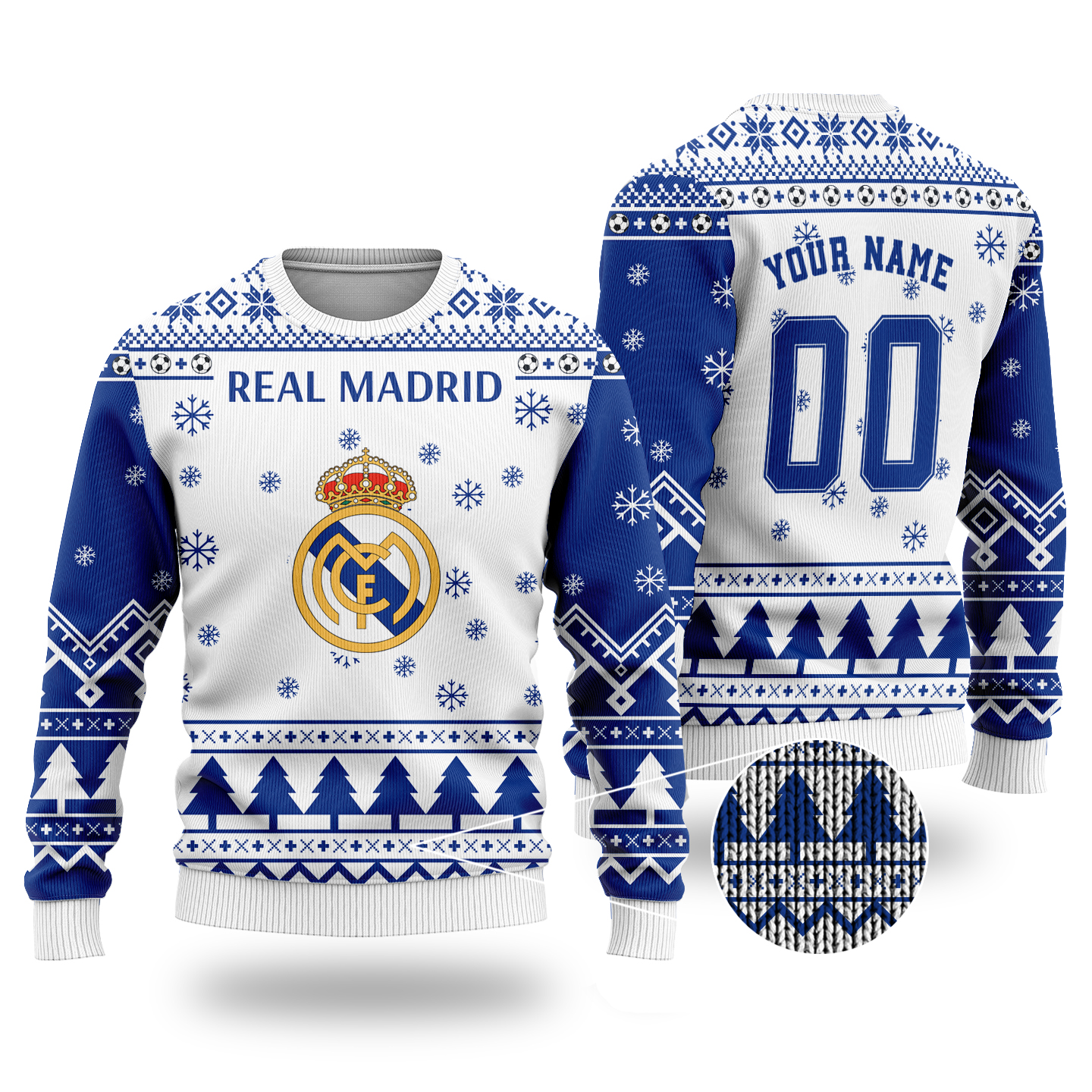Real Madrid Custom Ugly Christmas sweater