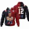 Tom Brady GOAT Patriots NFL Premium Pullover Hoodie