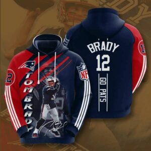 Tom Brady Patriots NFL Premium Pullover Hoodie