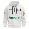 New Edition Miami NCAA Quarter Zipper Hoodie
